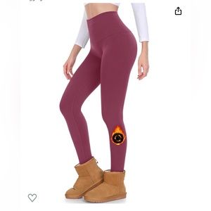 Nwt groteen fleece lined Leggings L/xl (J45)